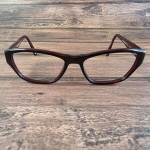 Anne Klein Eyeglasses Womens Burgundy‎ Cat Eye AK5023 604 Designer Frames 135mm